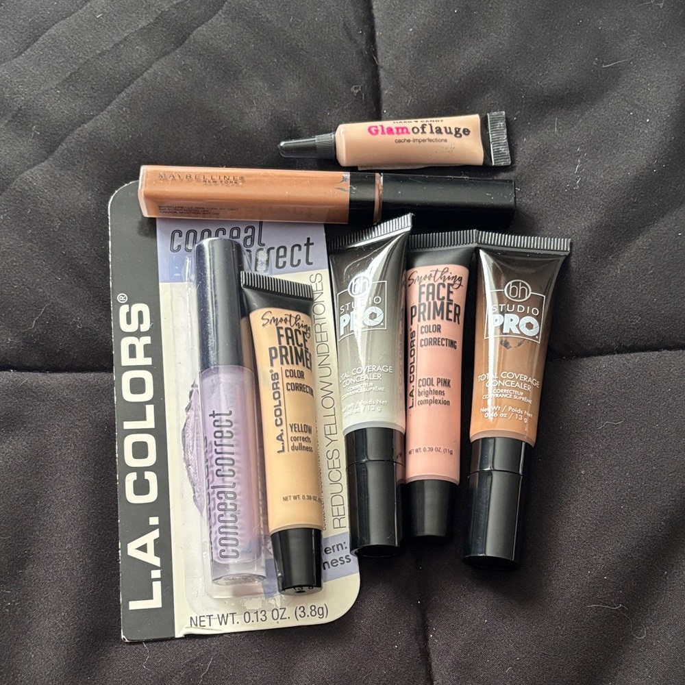 L.A. Colors Conceal Correct Collection with Purple, Beige, and Tan